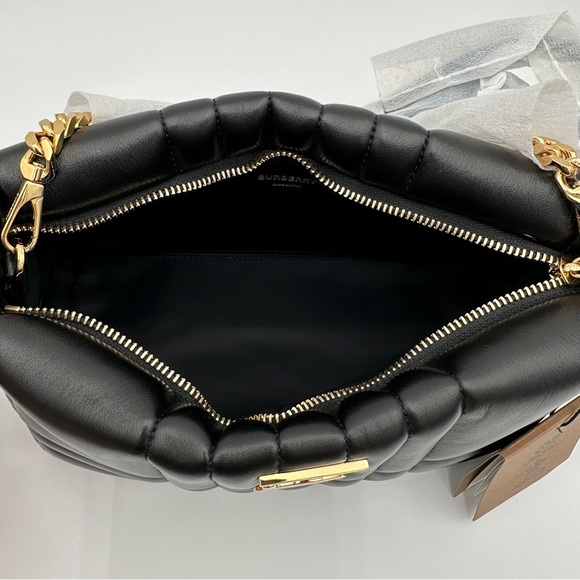 BURBERRY - LOLA SMALL QUILTED CROSSBODY BAG BLACK - Picture 10 of 13